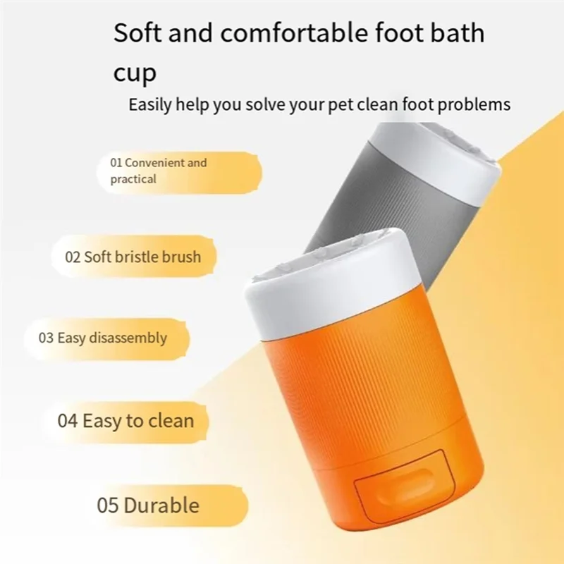 TKOH-Pet Foot Wash Cup Dog Going Out To Clean Beauty Foot Wash Magic Intelligent Automatic Foot Wash Bath Cup Tool