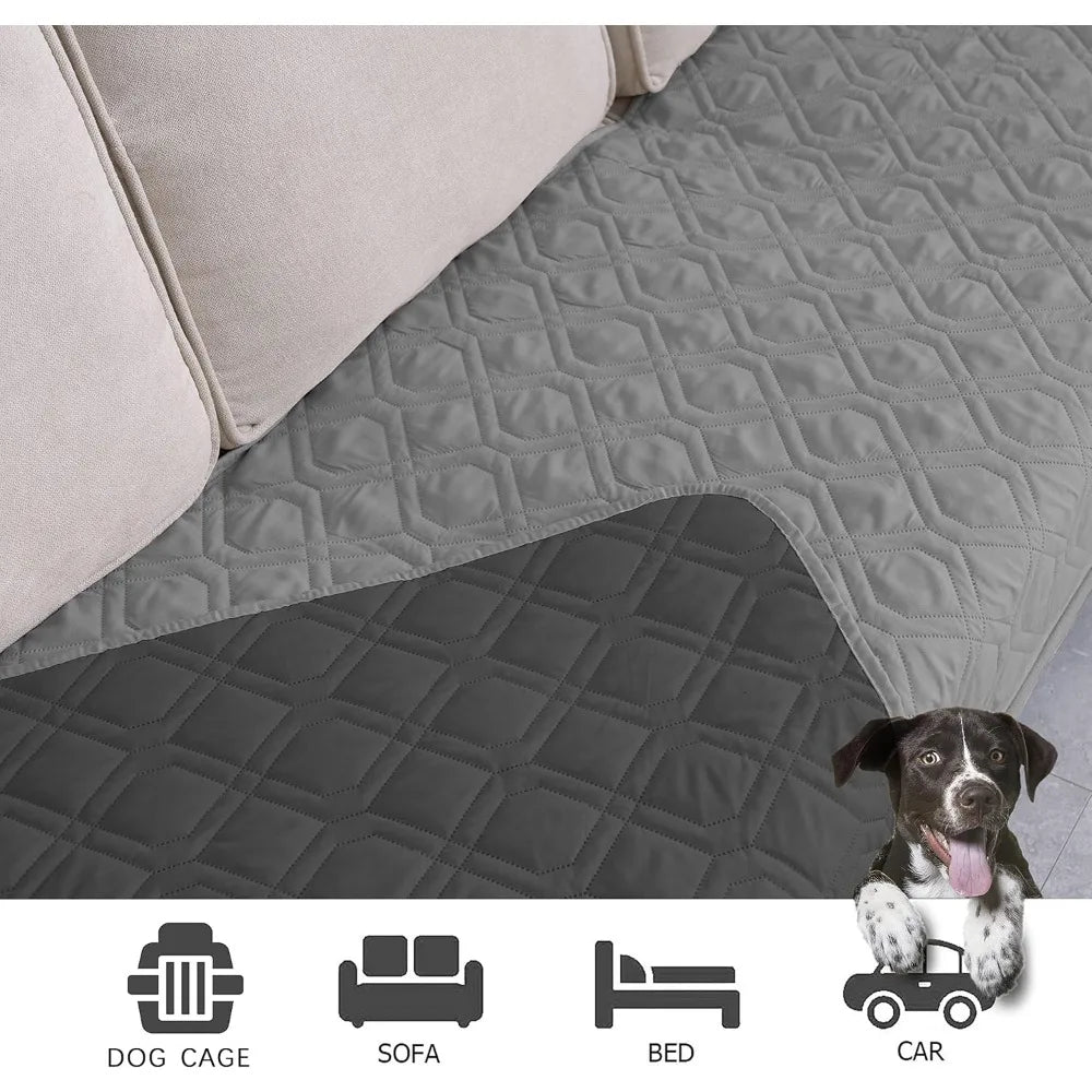 Waterproof Dog Bed Cover Pet Blanket for Furniture Bed Couch Sofa Reversible