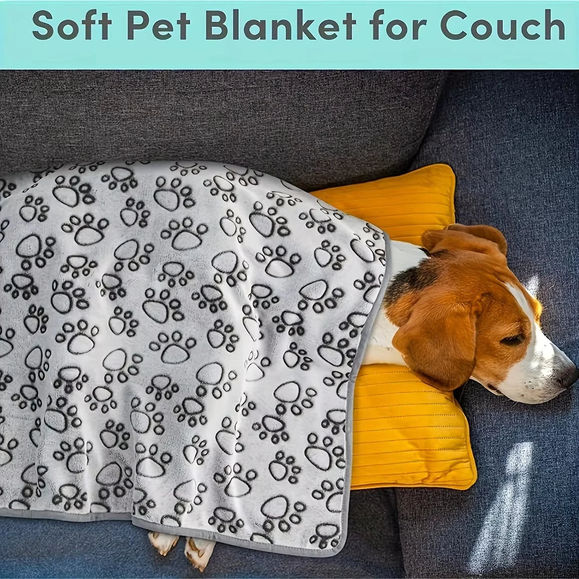 Soft Fluffy High Quality Pet Blanket Cute Cartoon Pattern Pet Mat Warm and Comfortable Blanket for Cat Dogs