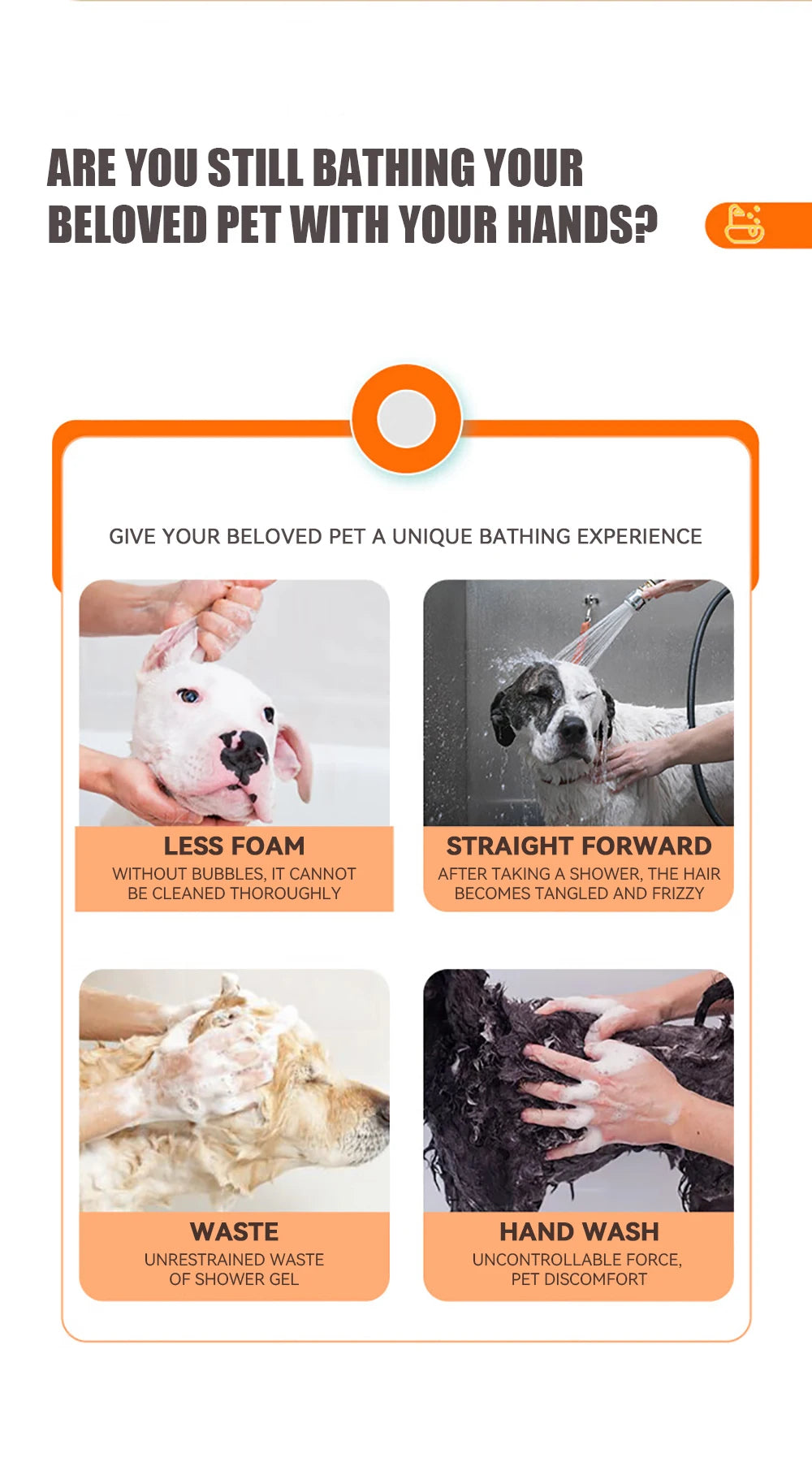 Zen Pet SpaBrush – Soothing Bath & Massage Tool 🛁🐾