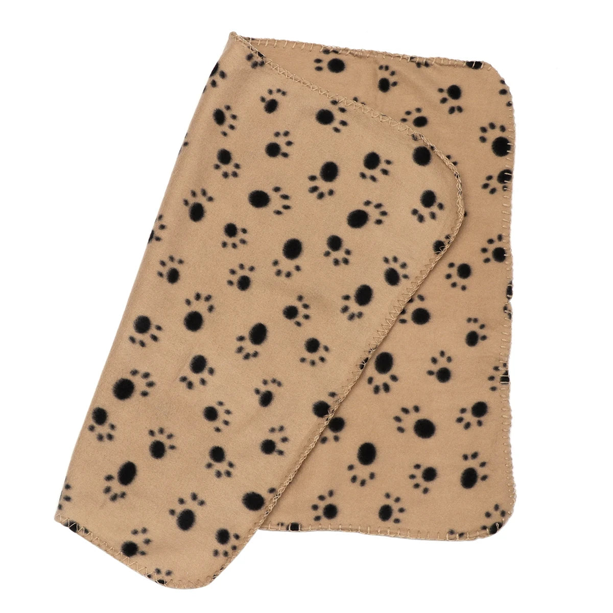 Double-Sided Fleece Pet Blanket 60X70Cm Beige Soft Warm Non-Shedding Odor Resistant For Dog Cat Bed Sofa Cover Pet Mat Animal