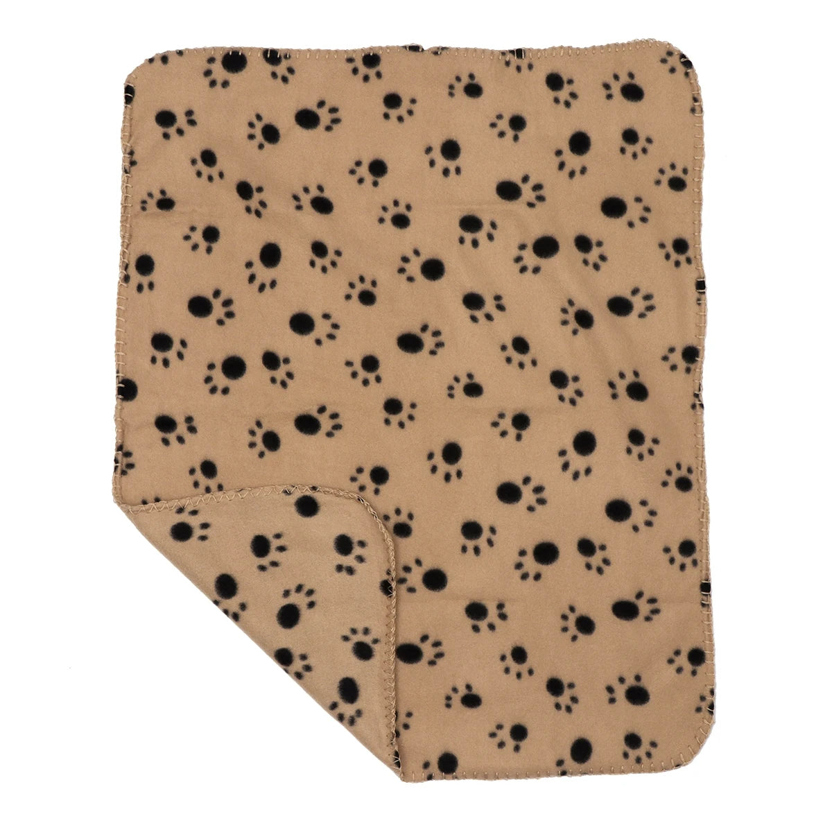 Double-Sided Fleece Pet Blanket 60X70Cm Beige Soft Warm Non-Shedding Odor Resistant For Dog Cat Bed Sofa Cover Pet Mat Animal