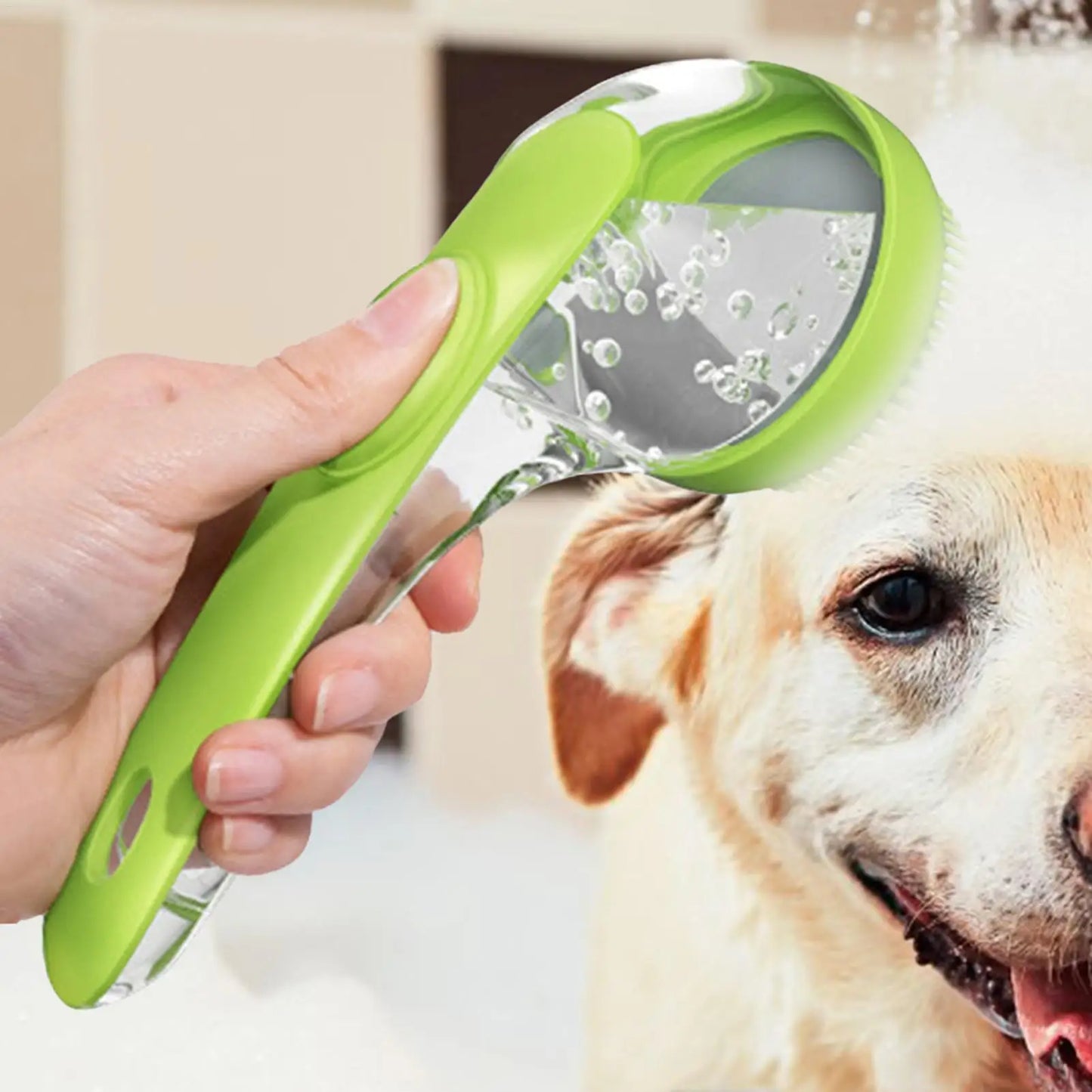 Portable Pet Dog Shampoo Brush Soft Silicone Rubber Cat Massage Comb Grooming Scrubber for Bathing Short Hair