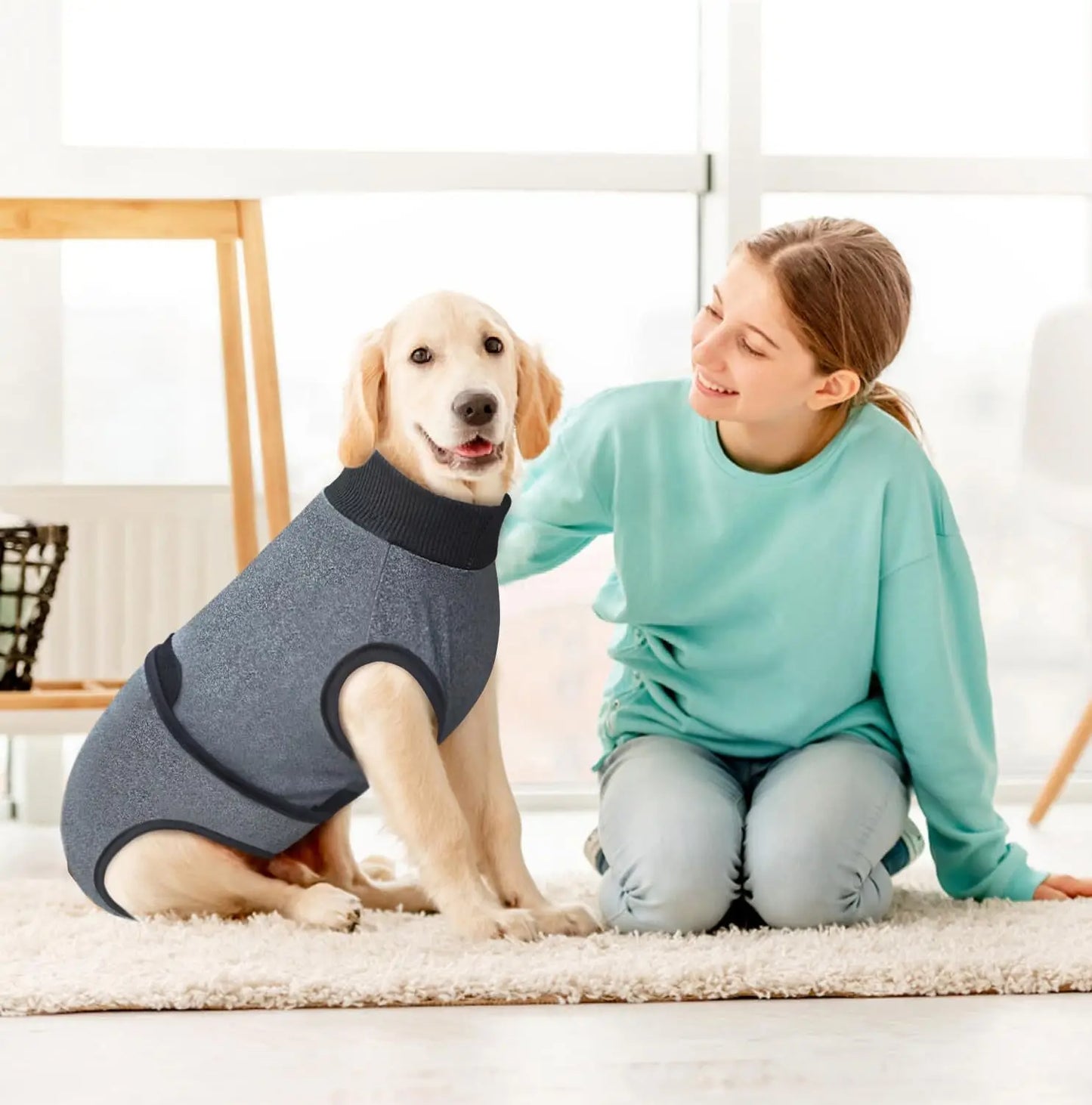 Breathable Dog Anxiety Jacket Soft Comfortable Anti Anxiety Pet Coat Adjustable Warm Dog Calming Wrap Clothes Outdoor