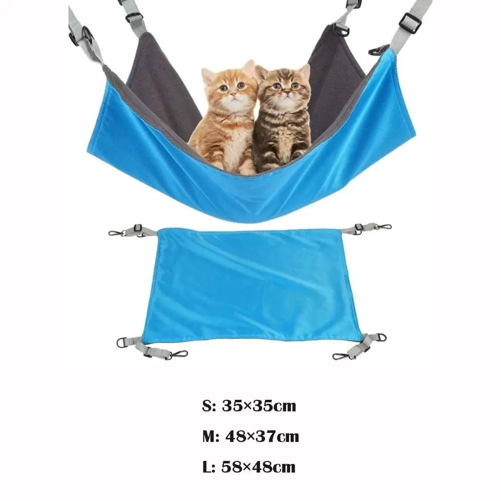 Comfortable Cotton Cat Bed Mat Breathable Adjustable Hanging Bed Soft Cat Hammock Kitten House