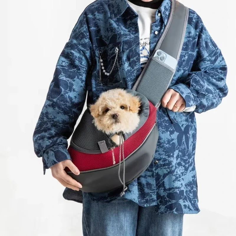 CANBOUN Pet Cat Dog Carrier Backpack Travel Tote Shoulder Bags Mesh Sling Carry Pack Pet Carrying Supplies Crossbody Shoulder Ba