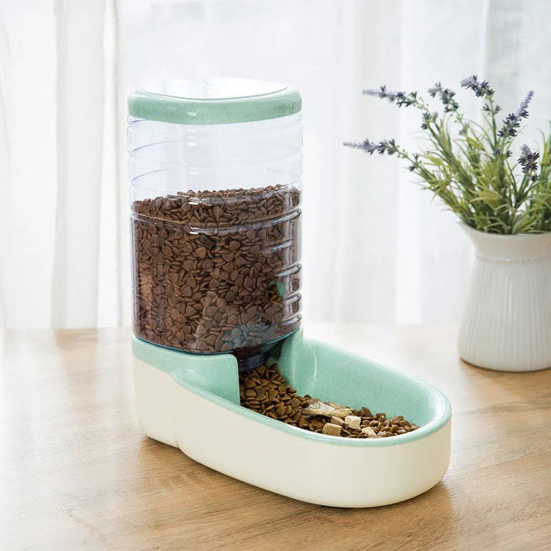 Cat Water Dispenser Dog Bowl Cat Basin Water Feeding Bowl Cat Bowl Combination Grain Storage Barrel DWC110013