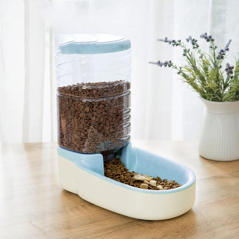 Cat Water Dispenser Dog Bowl Cat Basin Water Feeding Bowl Cat Bowl Combination Grain Storage Barrel DWC110013