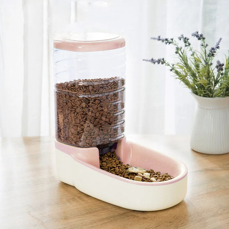 Cat Water Dispenser Dog Bowl Cat Basin Water Feeding Bowl Cat Bowl Combination Grain Storage Barrel DWC110013