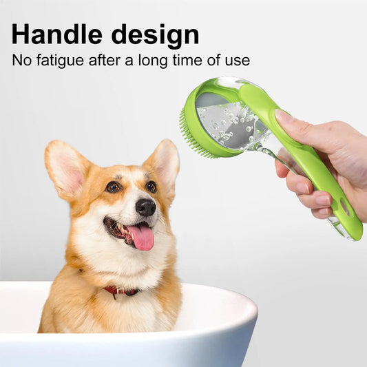 Portable Pet Dog Shampoo Brush Soft Silicone Rubber Cat Massage Comb Grooming Scrubber for Bathing Short Hair