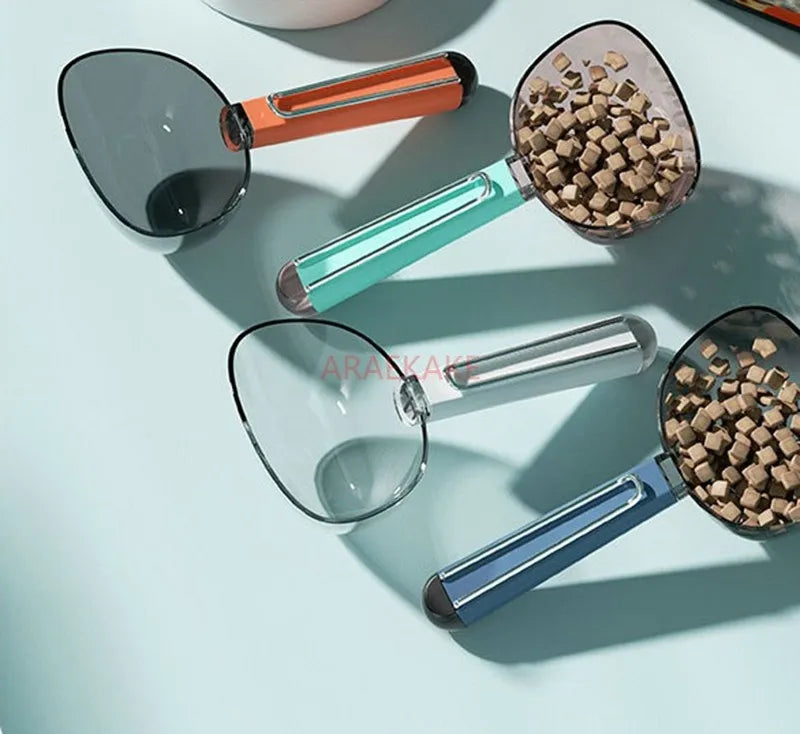 Pet food spoon, dog cat food spoon with clip, hygienic feeding for dogs and cats, universal cat food spoon, cross-border