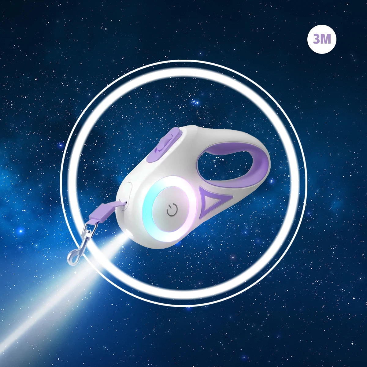 Zen Pet LED Retractable Leash with Light – 3m & 5m 🌟🐾