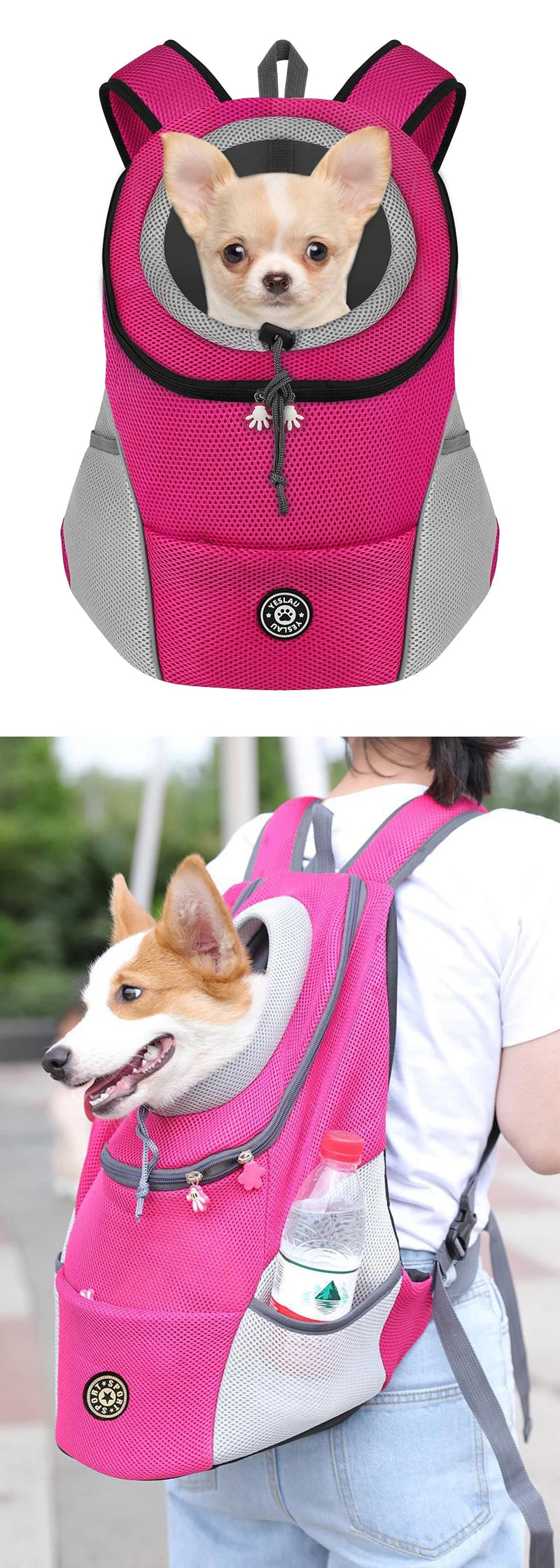 Zen Pet Double-Shoulder Outdoor Pet Carrier Bag 🐾🎒