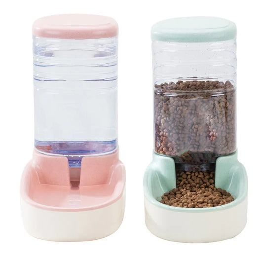 Cat Water Dispenser Dog Bowl Cat Basin Water Feeding Bowl Cat Bowl Combination Grain Storage Barrel DWC110013