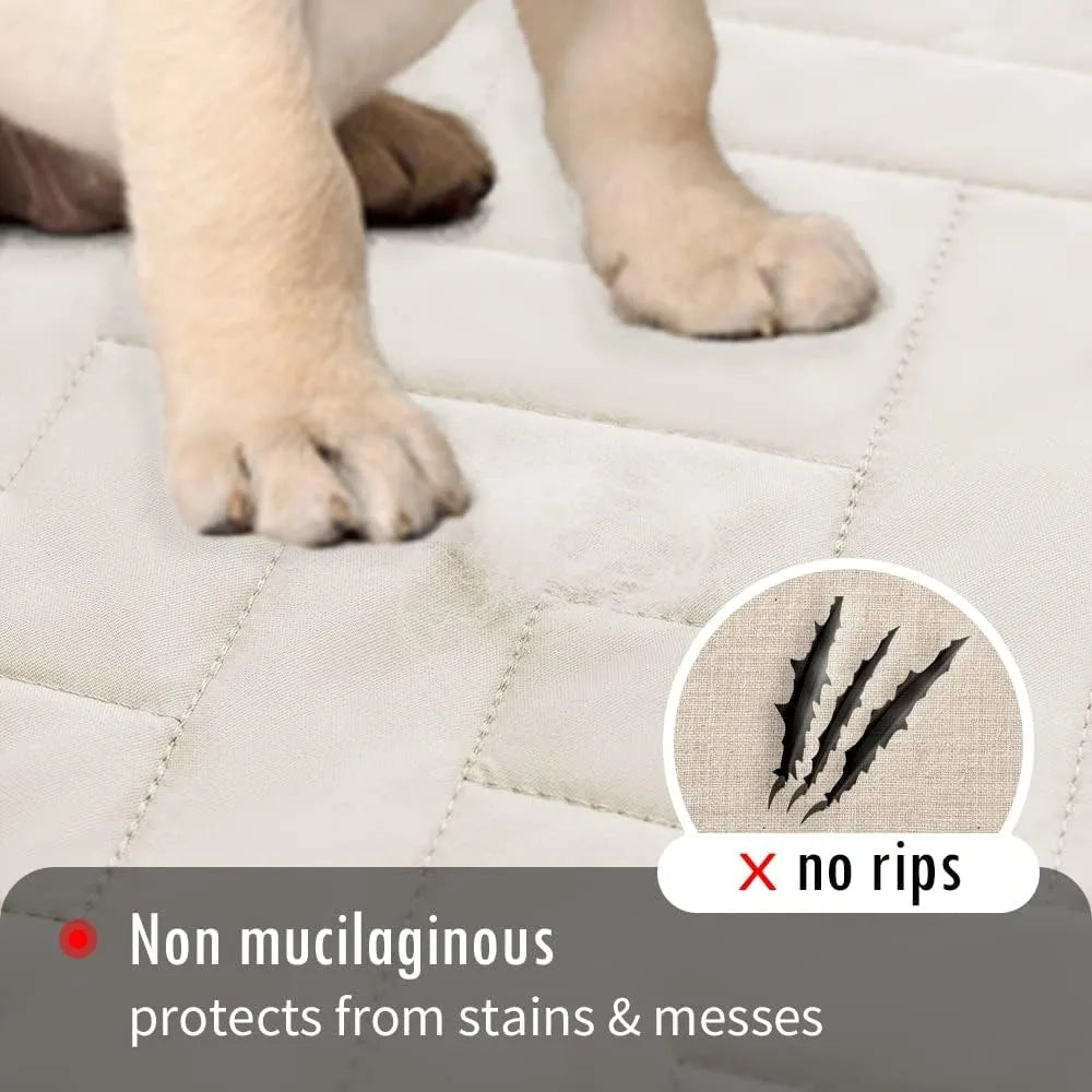 fuguitex Waterproof Dog Bed Cover Couch Cover, Anti-Slip Cat Mat Pet Pad Blanket for Sofa Chair Recliner Furniture Protrctor