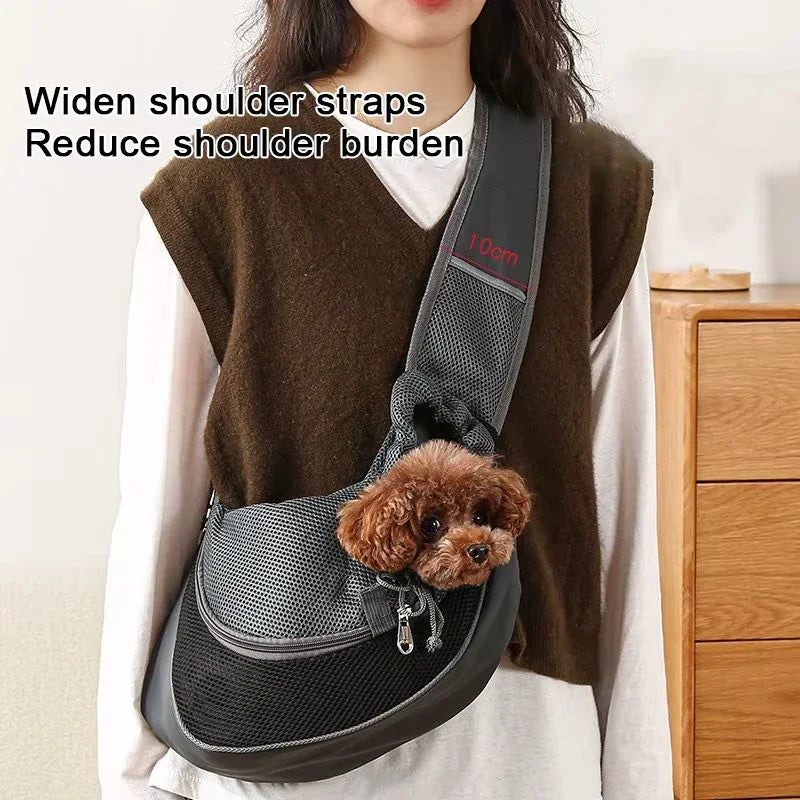 CANBOUN Pet Cat Dog Carrier Backpack Travel Tote Shoulder Bags Mesh Sling Carry Pack Pet Carrying Supplies Crossbody Shoulder Ba